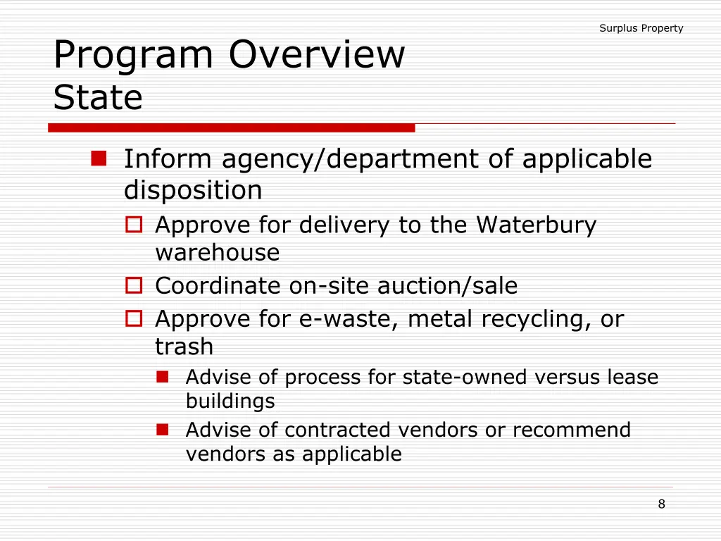 surplus property 6