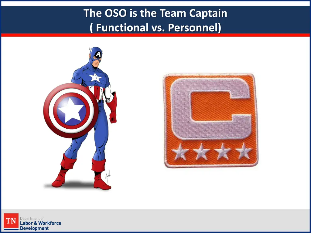 the oso is the team captain functional