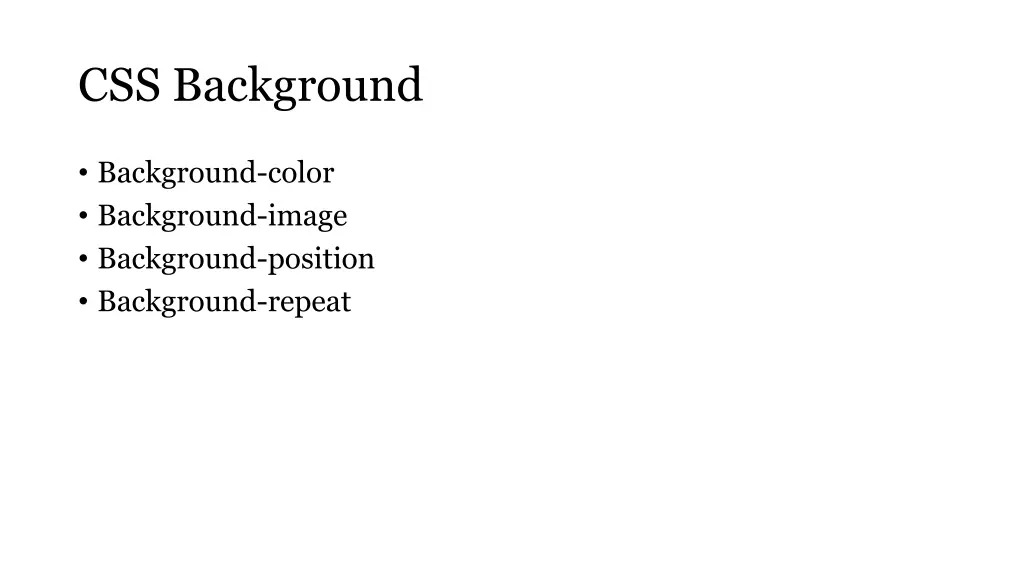 css background