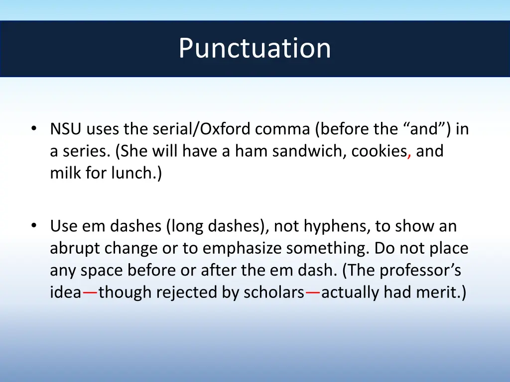 punctuation