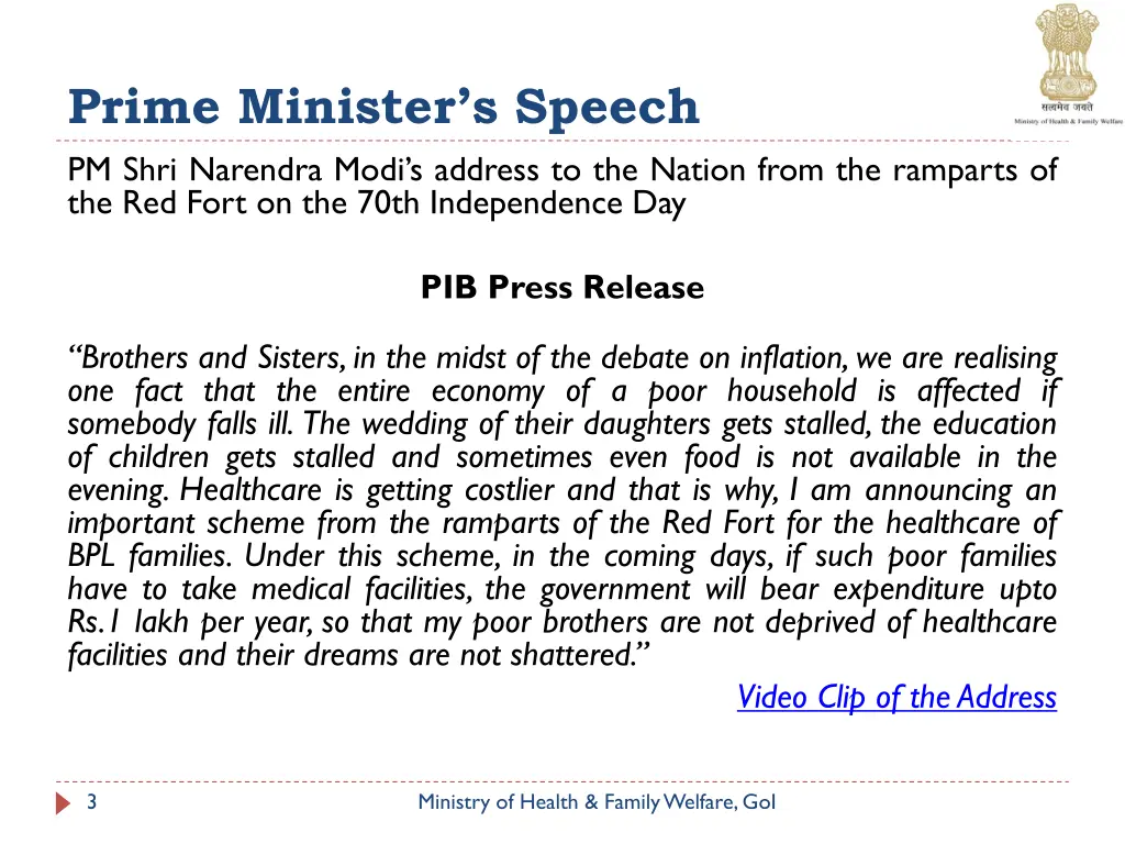 prime minister s speech pm shri narendra modi