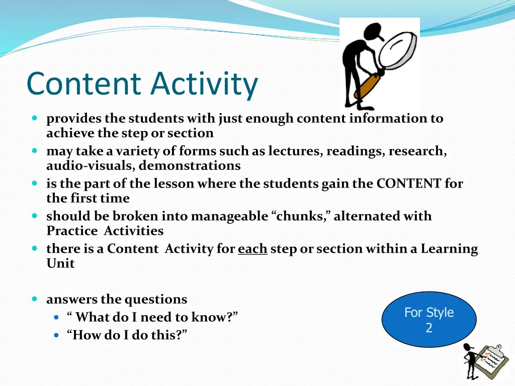 content activity