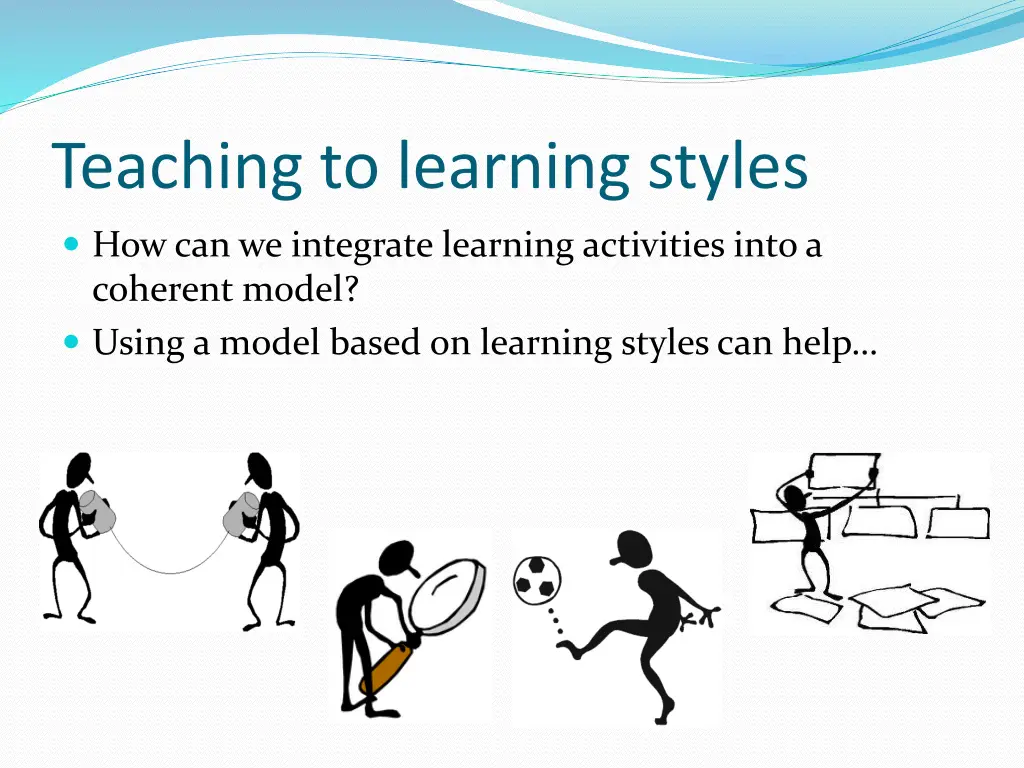 teaching to learning styles