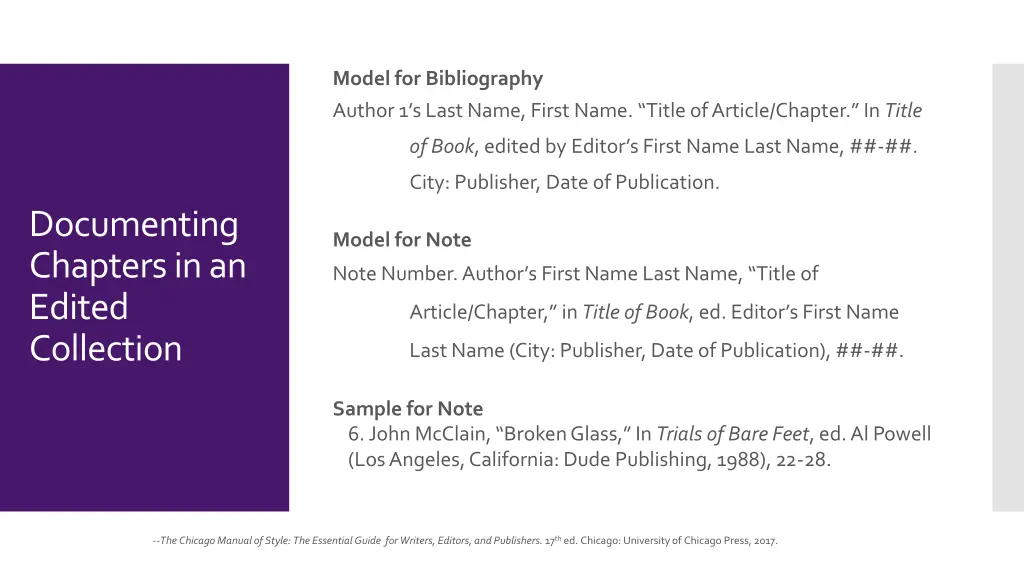 model for bibliography author 1 s last name first