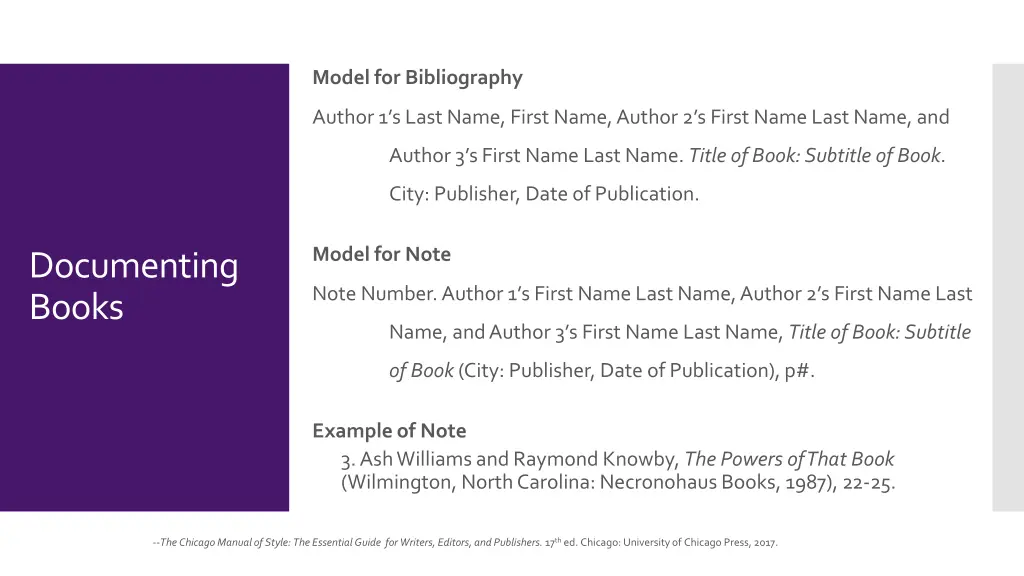 model for bibliography