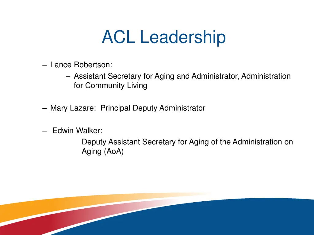 acl leadership