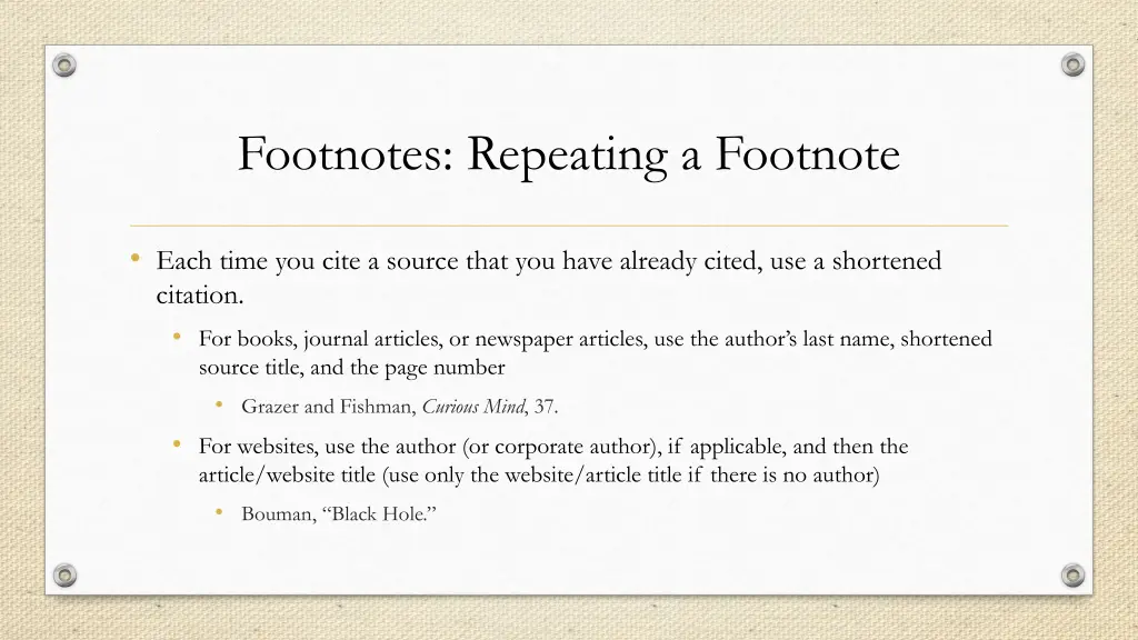 footnotes repeating a footnote