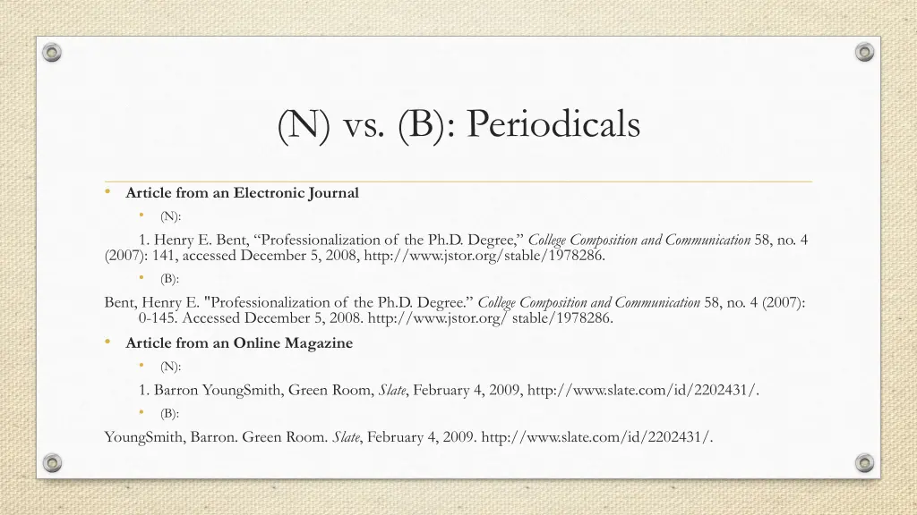 n vs b periodicals