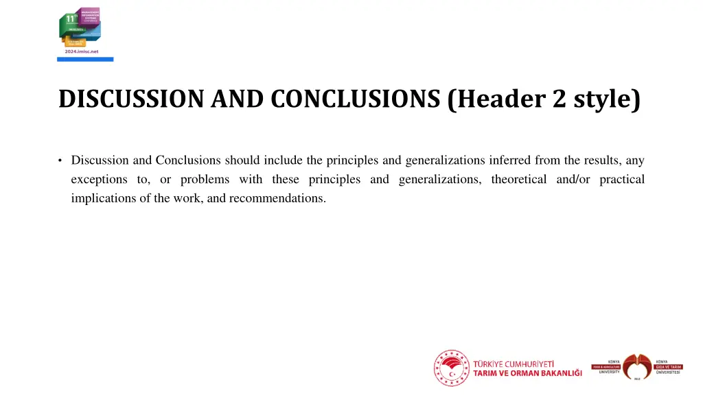 discussion and conclusions header 2 style