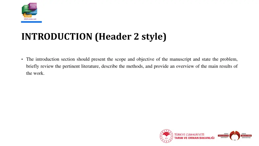 introduction header 2 style