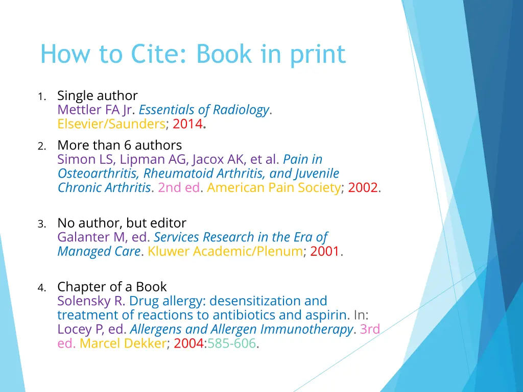 how to cite book in print