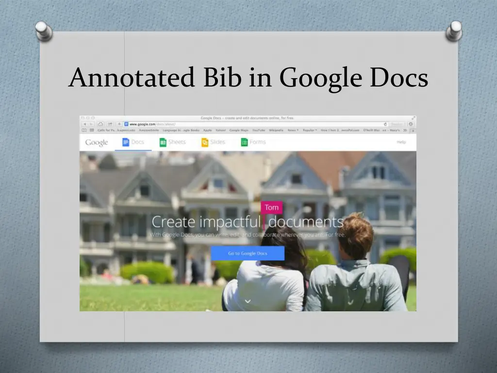 annotated bib in google docs