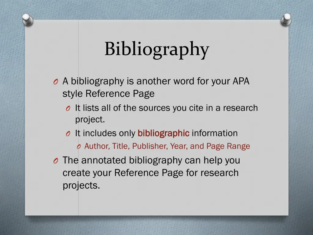 bibliography