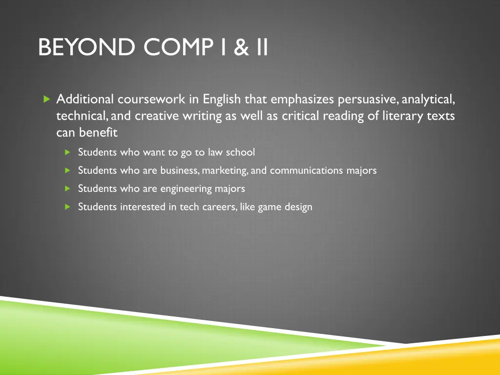 beyond comp i ii