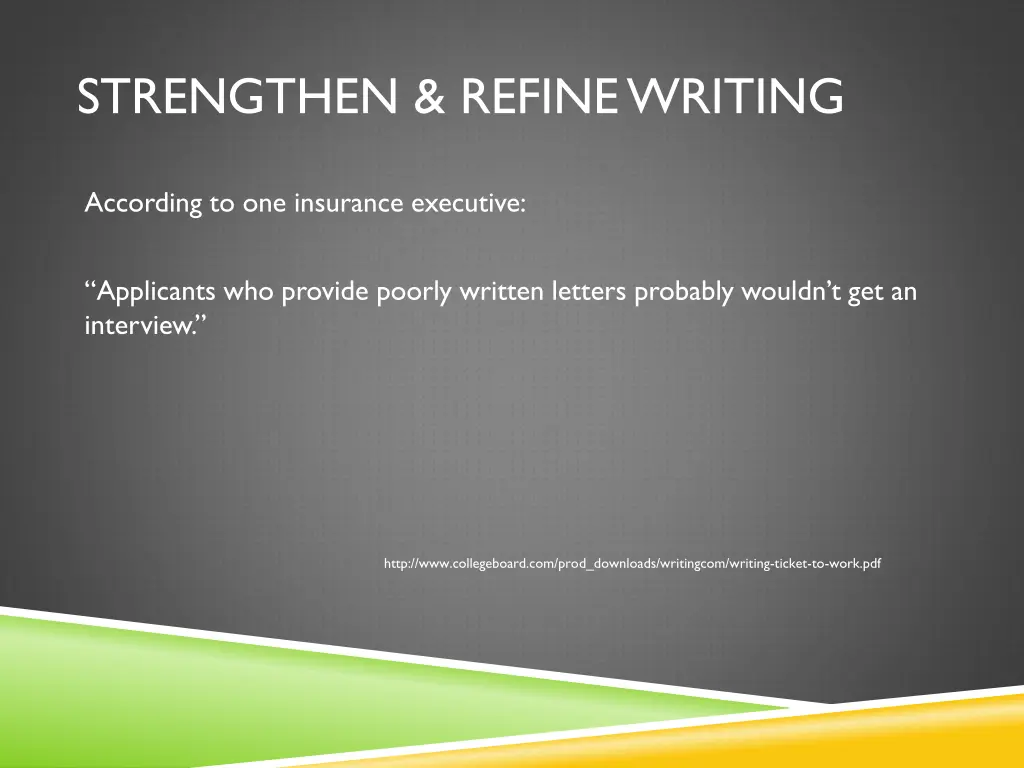 strengthen refine writing 3