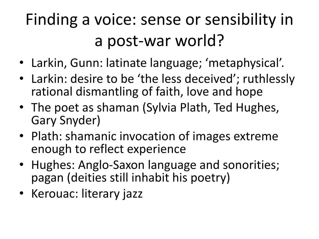 finding a voice sense or sensibility in a post