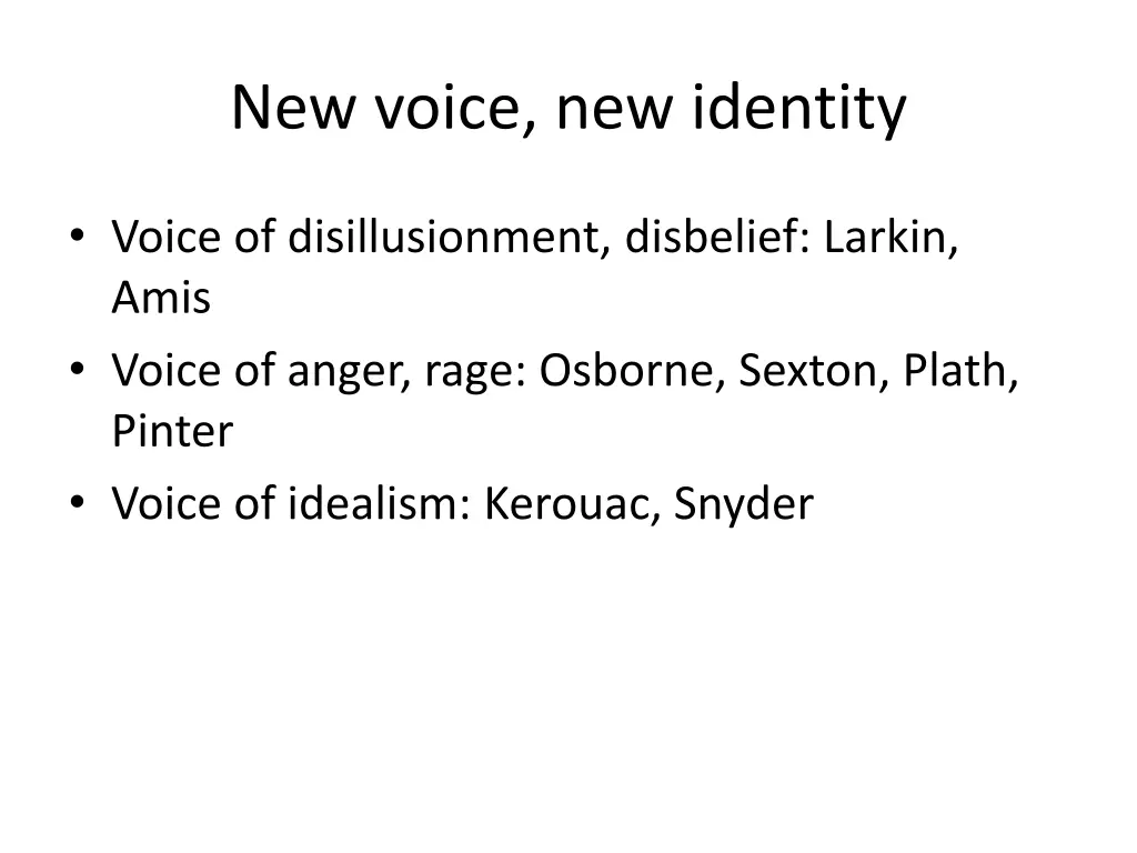 new voice new identity