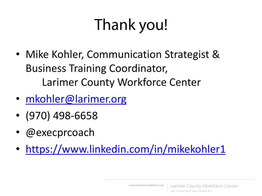 mike kohler communication strategist business