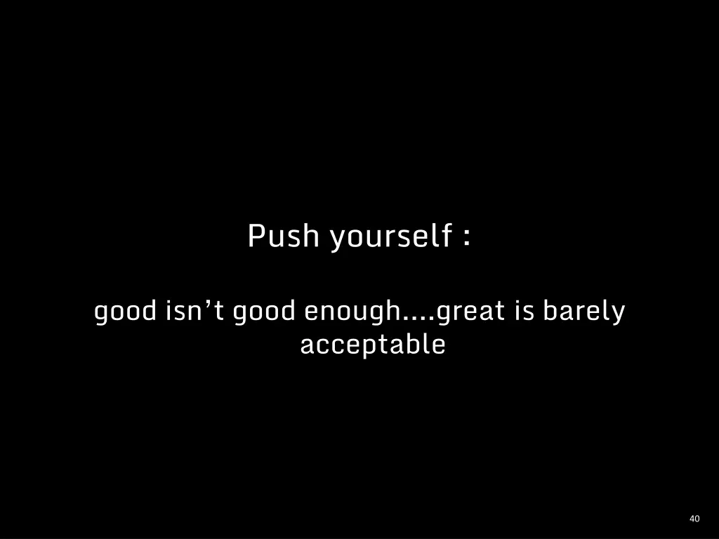 push yourself