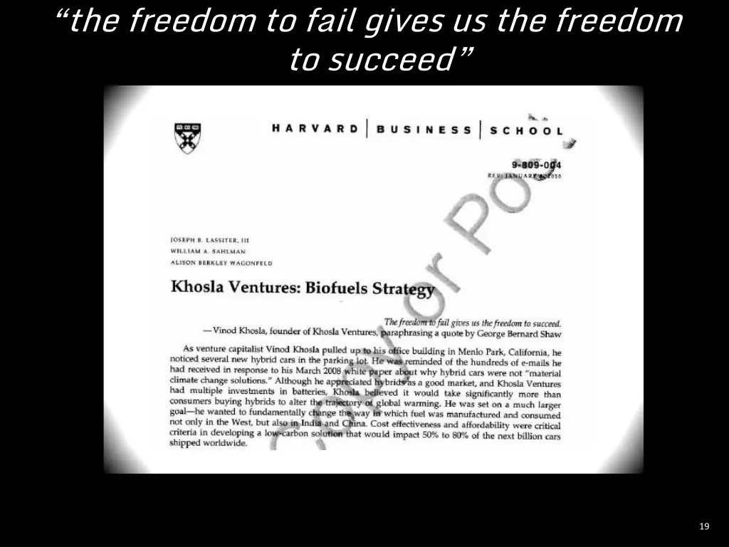 the freedom to fail gives us the freedom