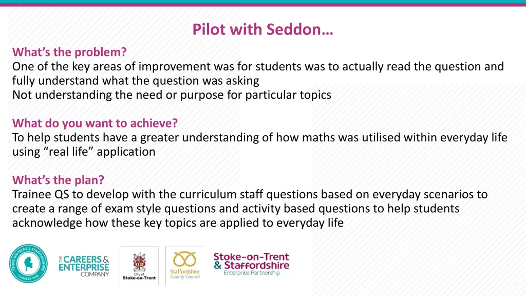 pilot with seddon