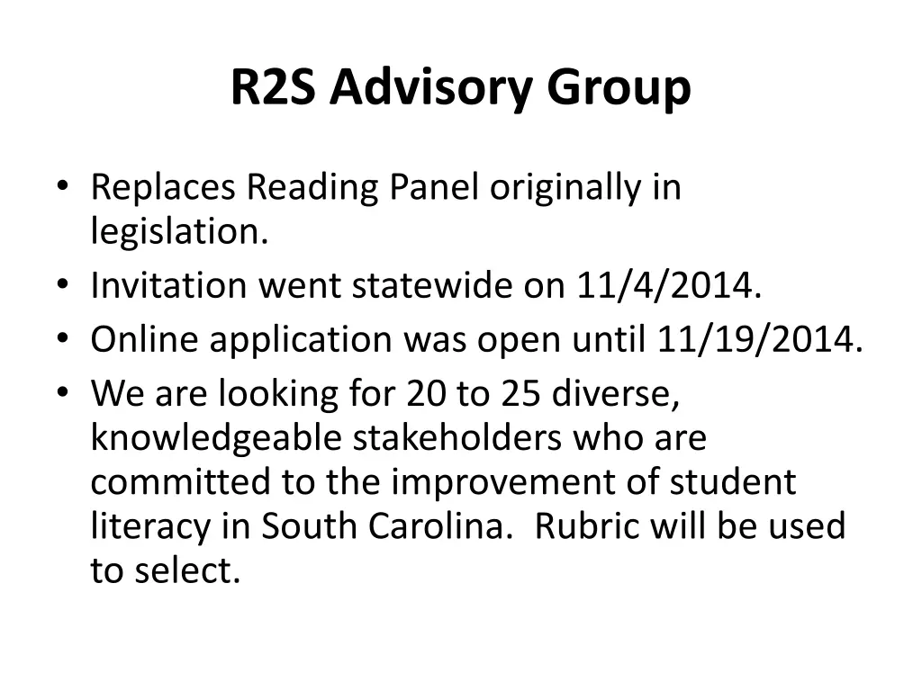 r2s advisory group