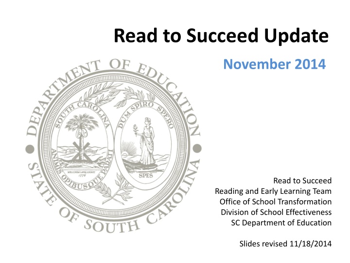 read to succeed update