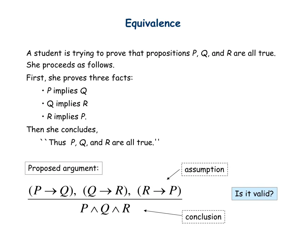 equivalence