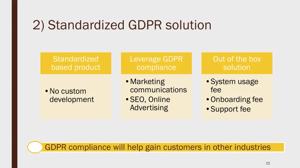 2 standardized gdpr solution