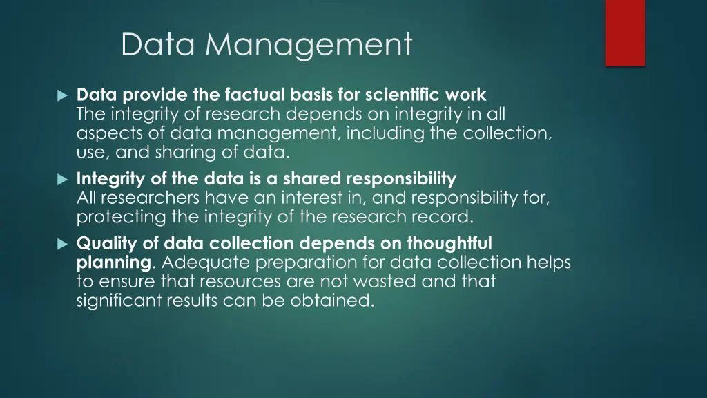 data management