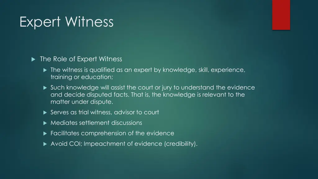 expert witness