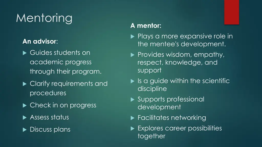 mentoring