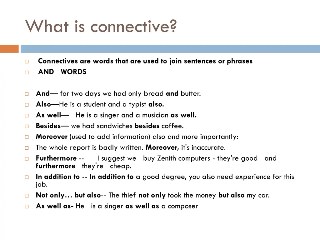 what is connective