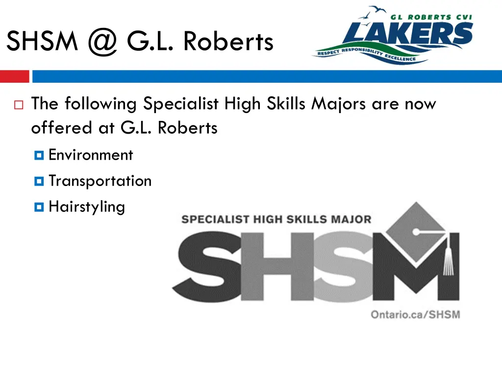 shsm @ g l roberts