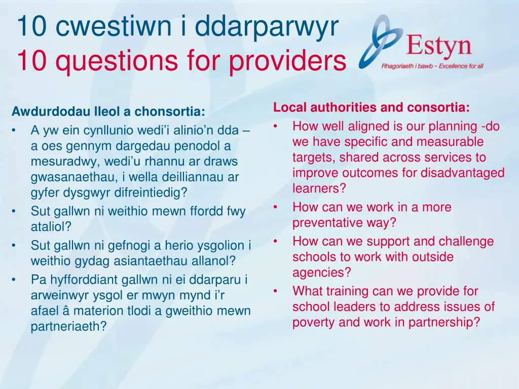 10 cwestiwn i ddarparwyr 10 questions 1