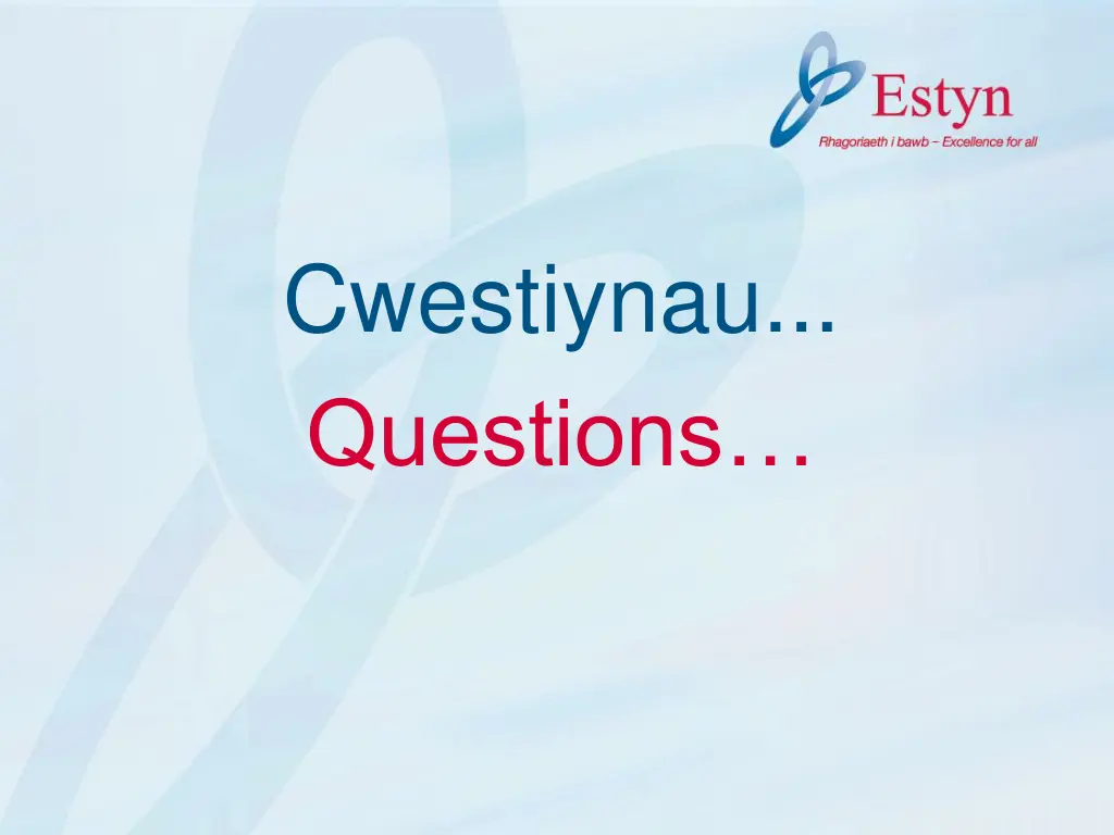 cwestiynau questions