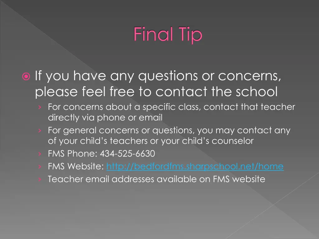 final tip