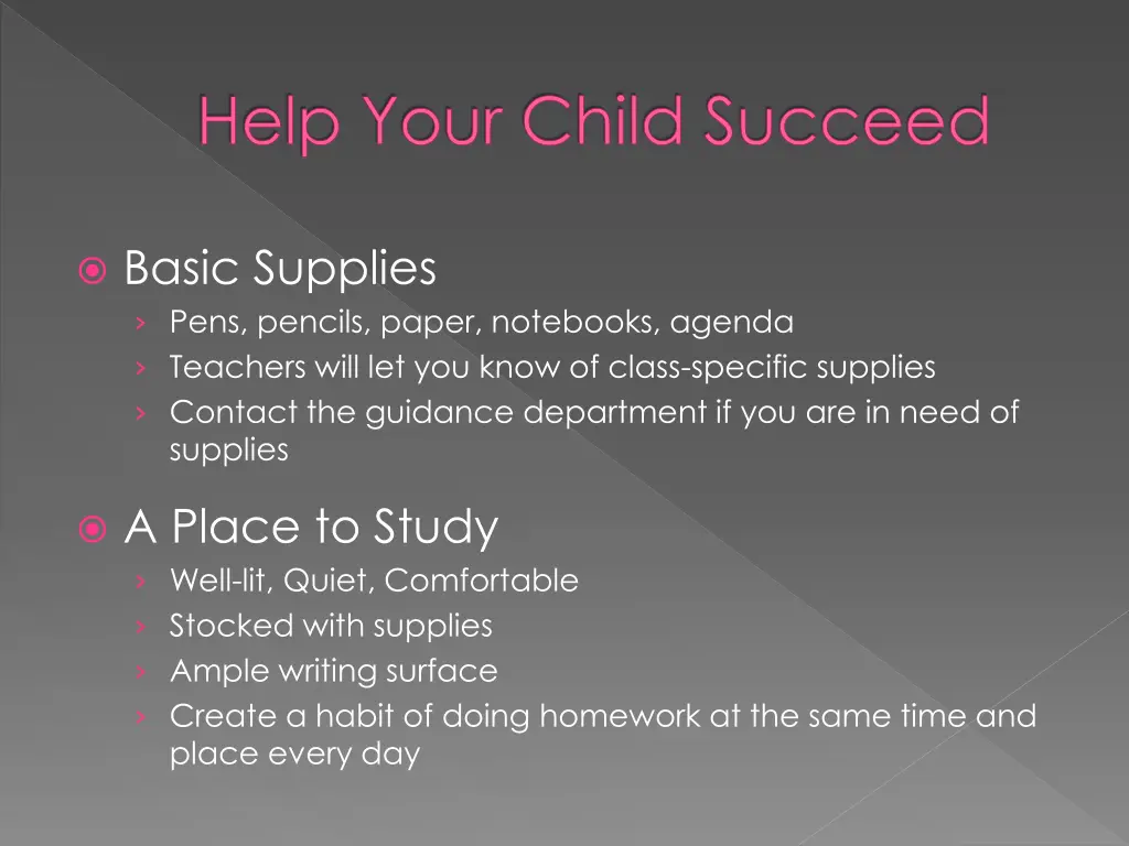 help your child succeed