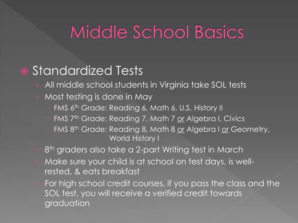 middle school basics 1
