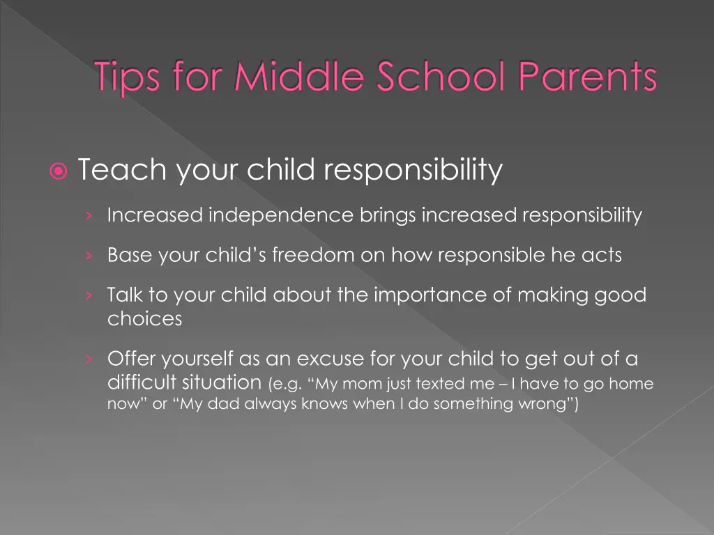 tips for middle school parents 5