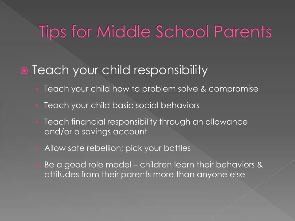 tips for middle school parents 6