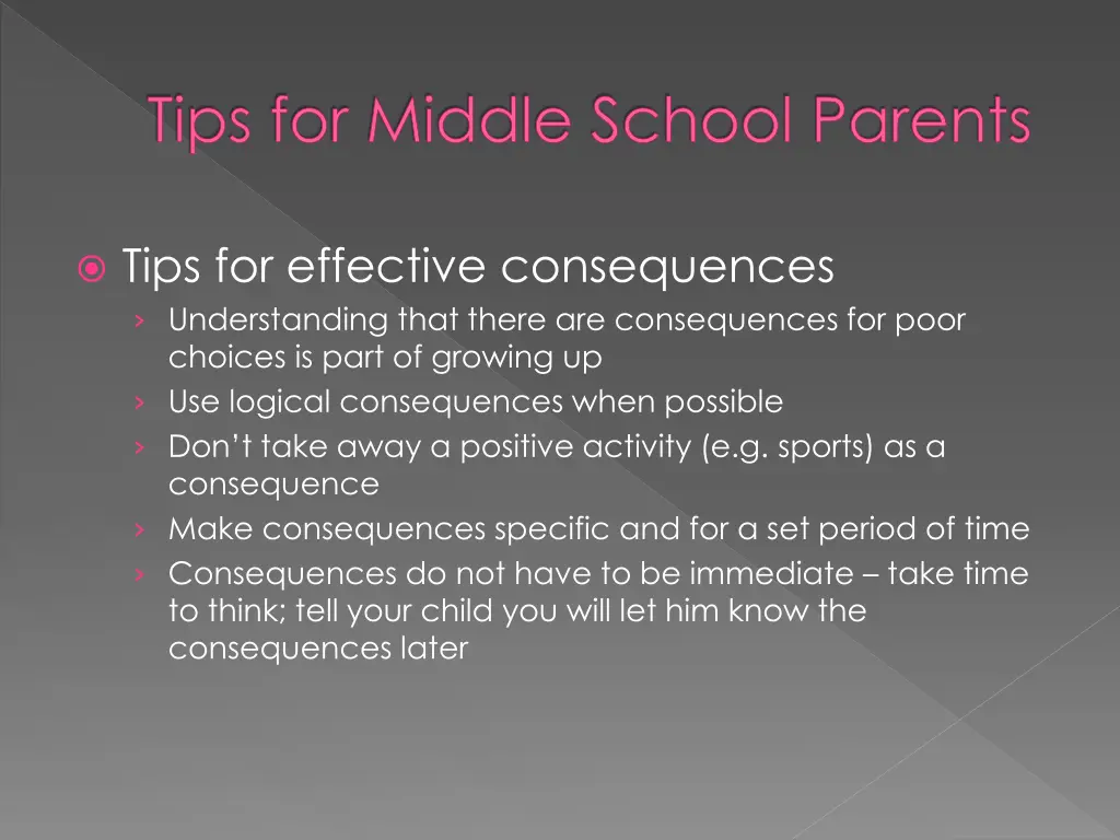 tips for middle school parents 7