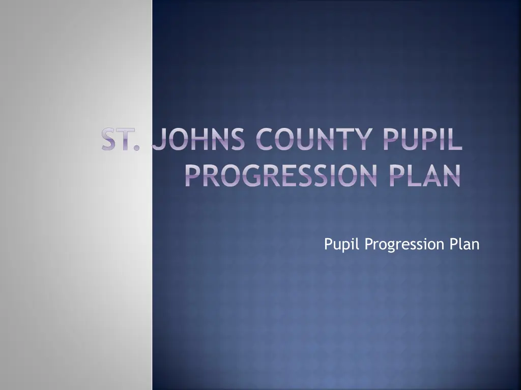 st johns county pupil progression plan