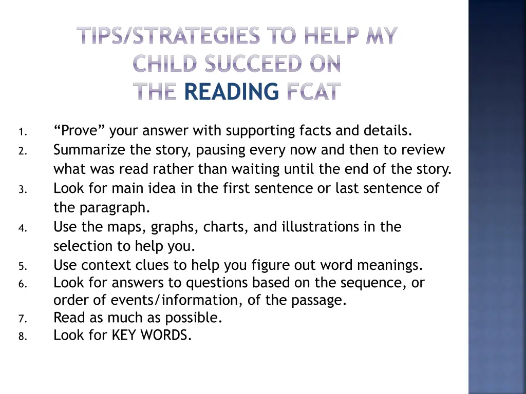 tips strategies to help my child succeed