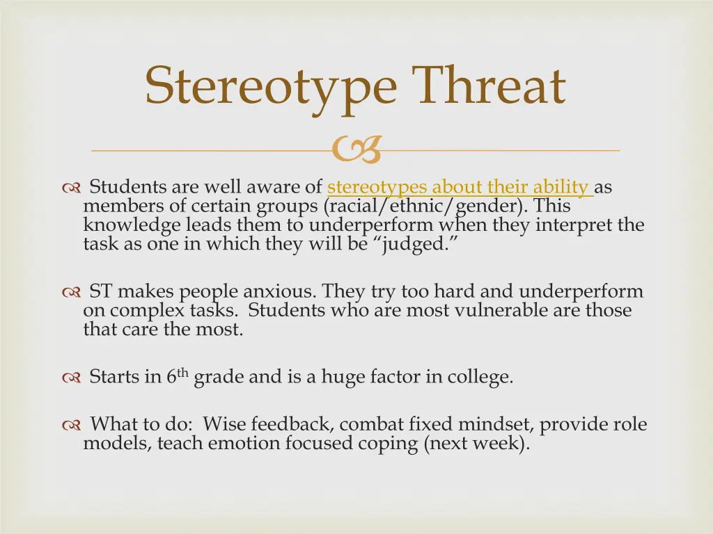 stereotype threat