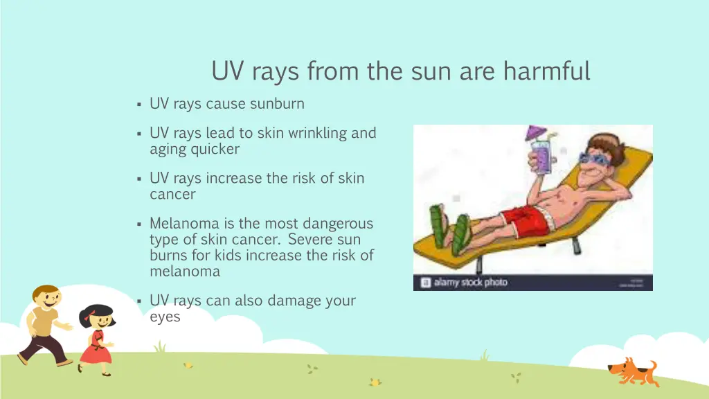 uv rays from the sun are harmful