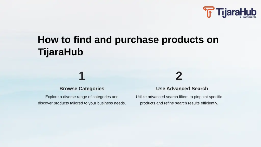 how to find and purchase products on tijarahub