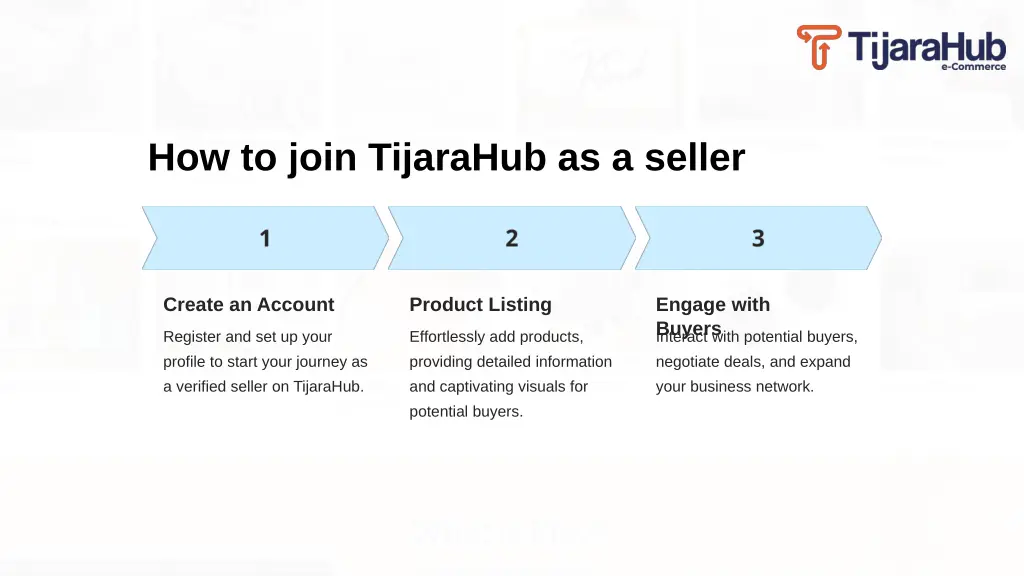 how to join tijarahub as a seller