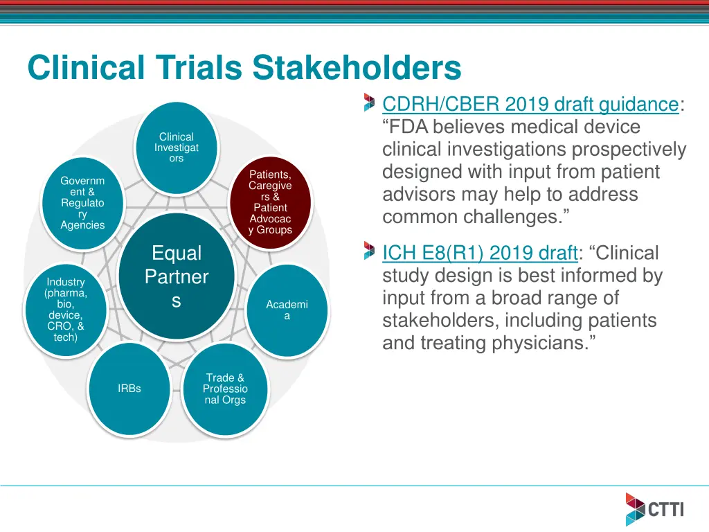 clinical trials stakeholders