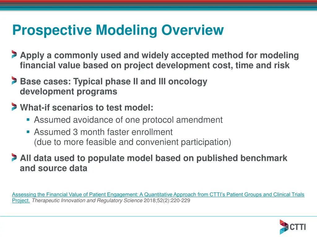 prospective modeling overview